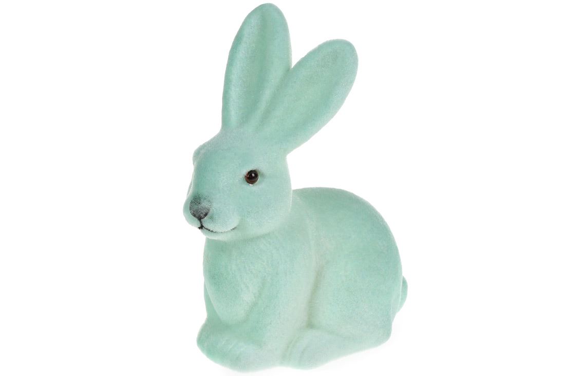 Фигурка декоративная Кролик, 15см, цвет - мятный