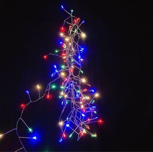 Гірлянда LED Multi нитка 192 лампочки 2 метри