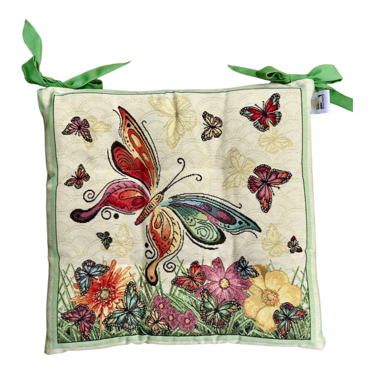 Подушка на стул гобеленовая коллекция  " Butterfly   " 45*45 см