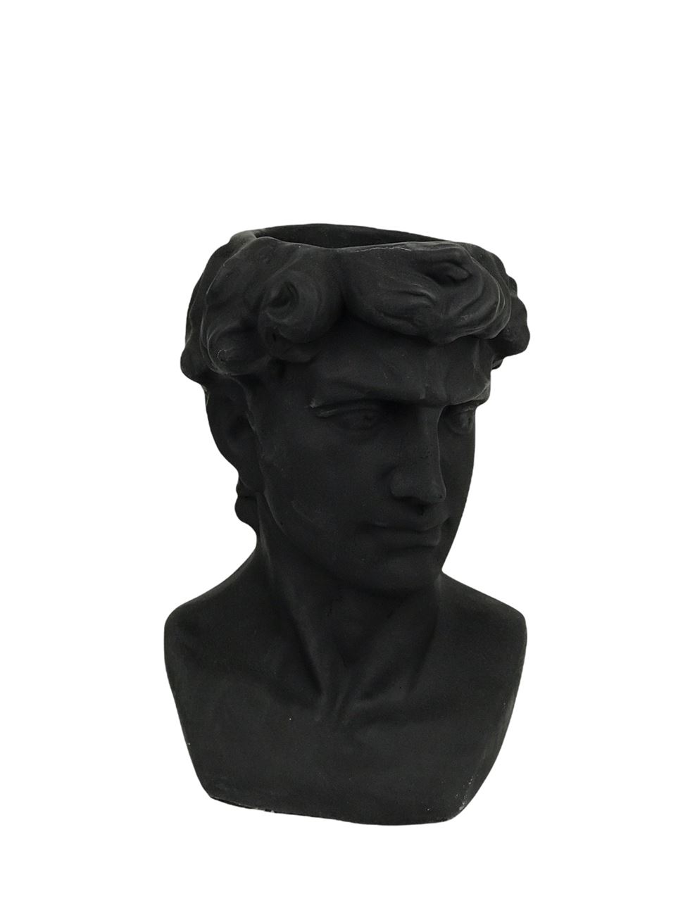 Кашпо Бюст Давид, чорний
