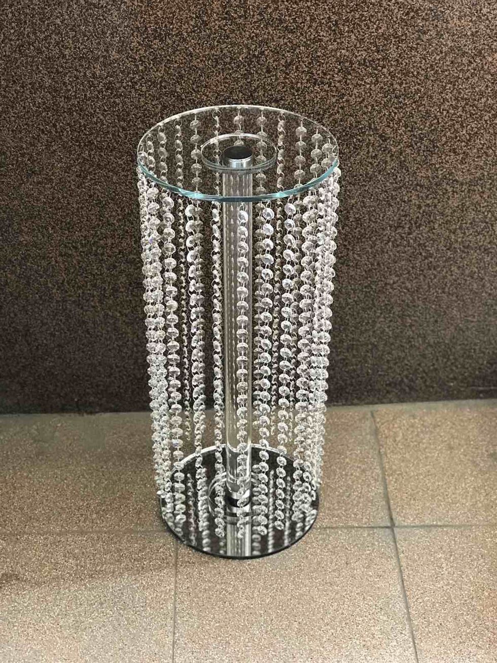 Столик скло, високий, висота 60 см
