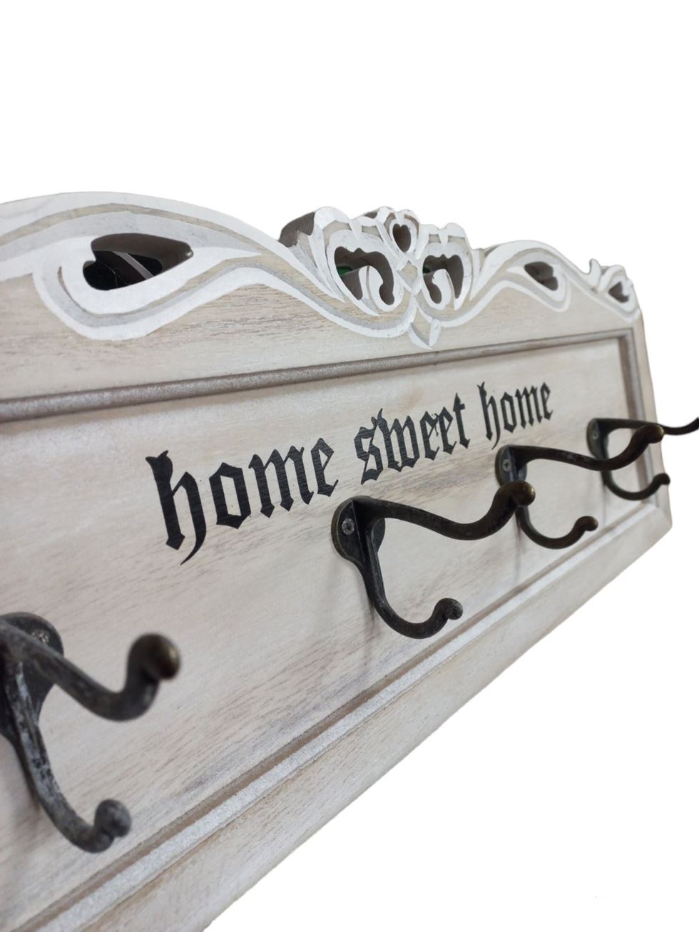 Вешалка на 4 крючка Home, дерево