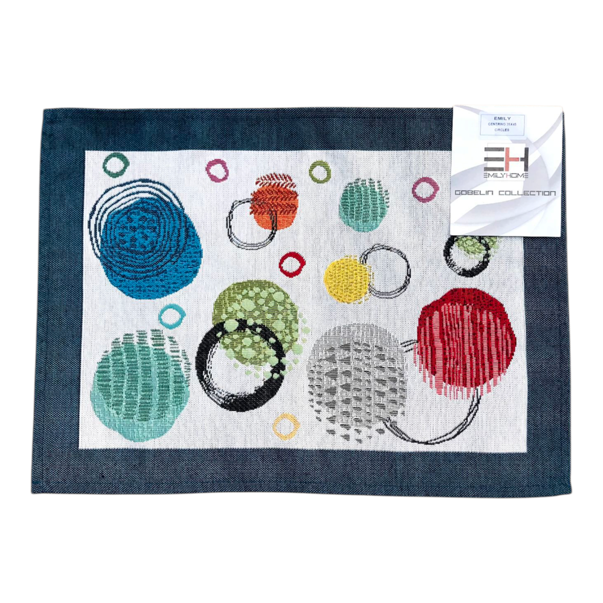Серветка під гаряче гобеленова колекція " Circles " 35*45 см