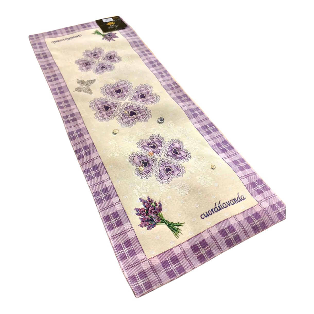 Ранер гобеленовий (доріжка на стіл ) колекція " CUOR  DI  LAVANDA " 40*100 см